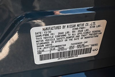 2021 INFINITI Q50 Red Sport 400
